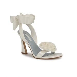 New Nine West Women's Krave Bridal Tapered Heel Dress Sandals 7M
